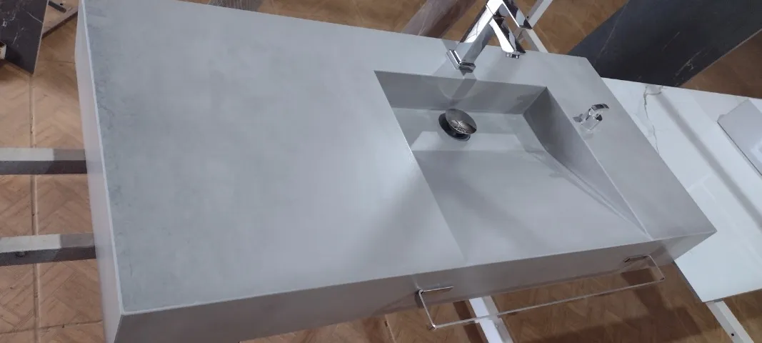lavatorio de porcelanato para banheiro