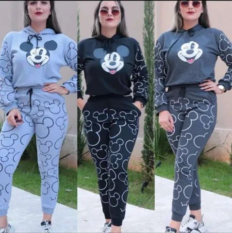 Conjunto de Moletom Flanelado Feminino - Foto 4
