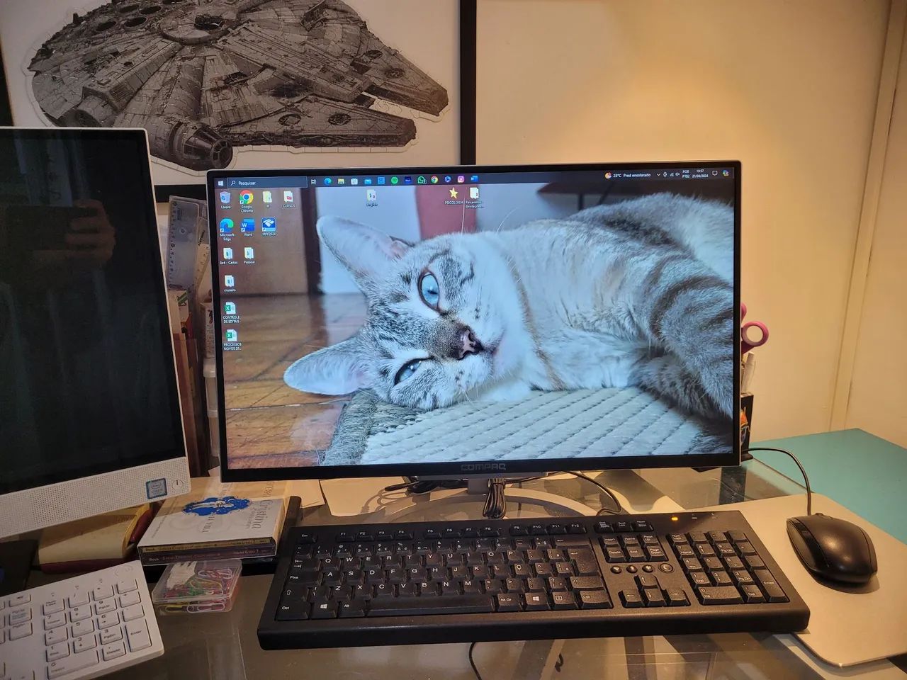 Computador Compaq HP All In One 23,8", full hd.