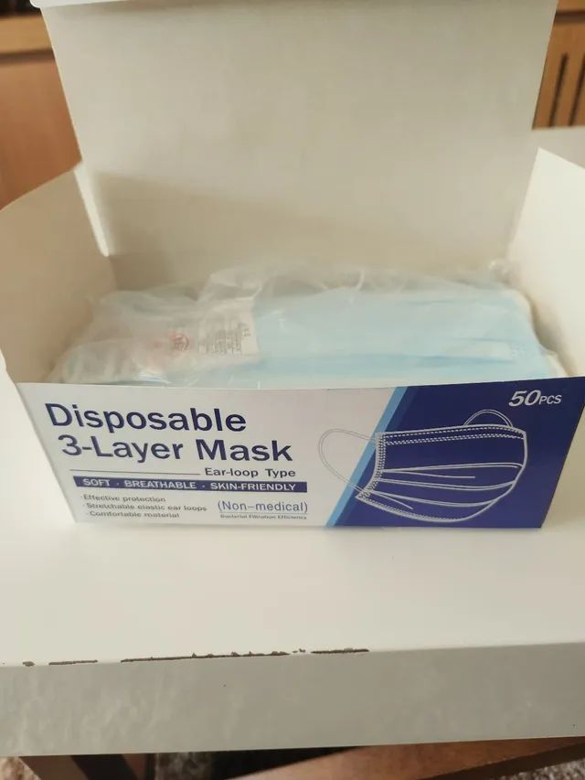 Máscaras descartáveis 50 unidades  - Foto 2