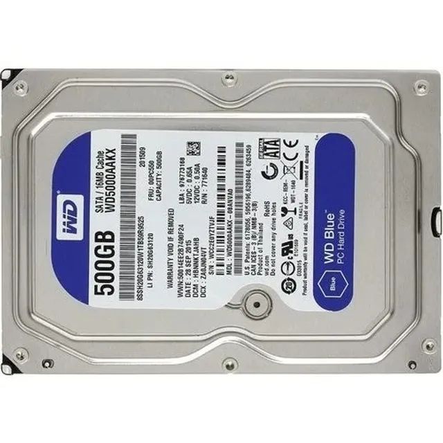 Hd 500GB Wd Blue - 1 Tb,  para dvr , Computadores - Foto 2