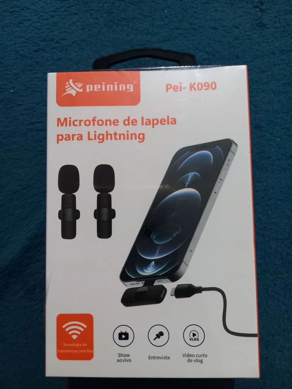 Microfone Lapela Sem Fio Lightning IPhone  - Foto 2