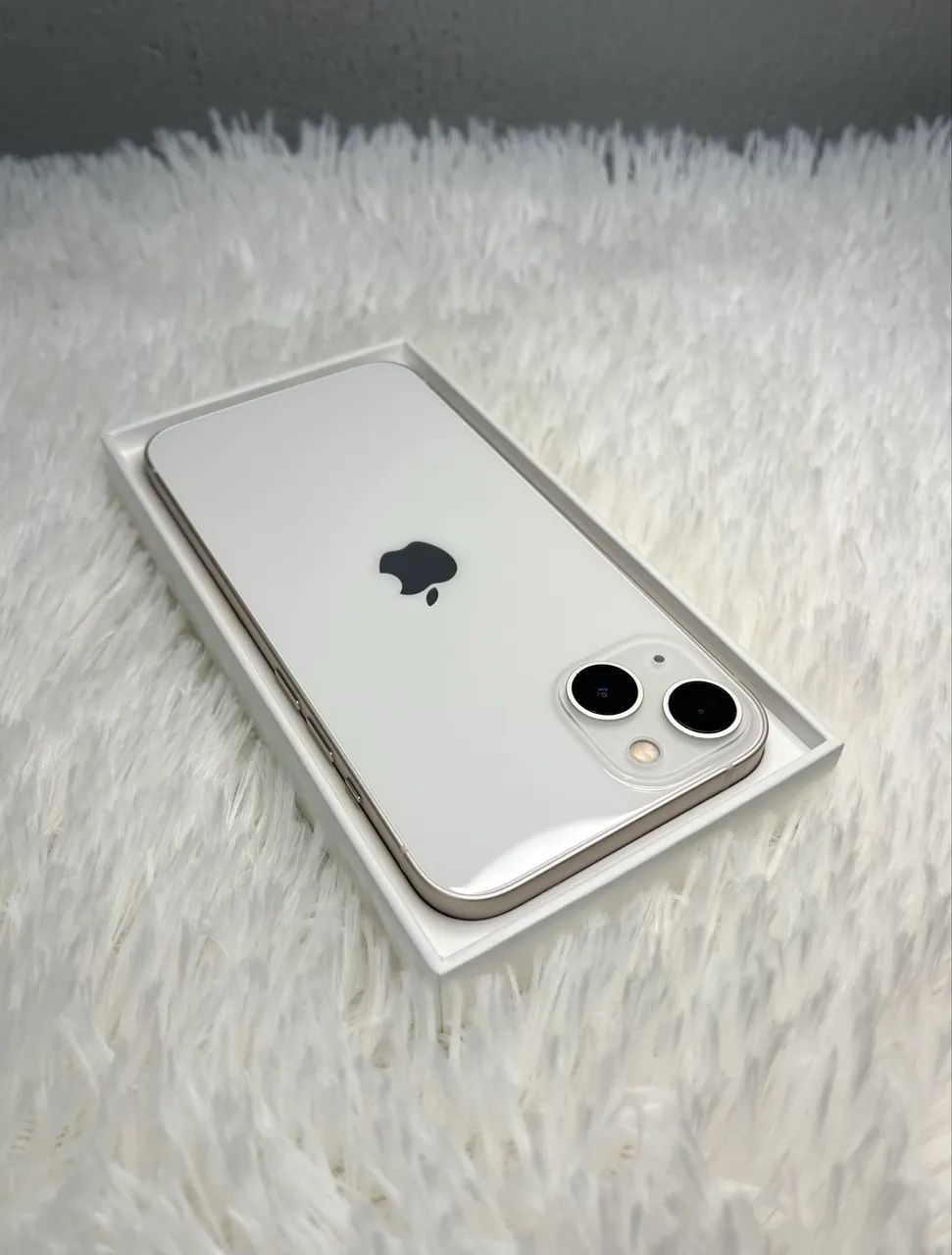 iPhone 13 branco 128GB com caixa, nota, garantia e acessórios