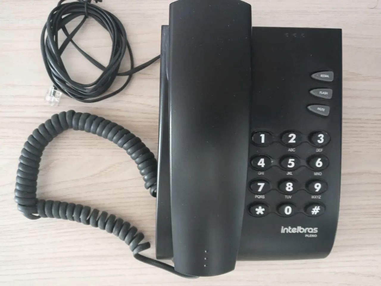 Telefone Fixo Intelbras Pleno - Preto - Foto 2