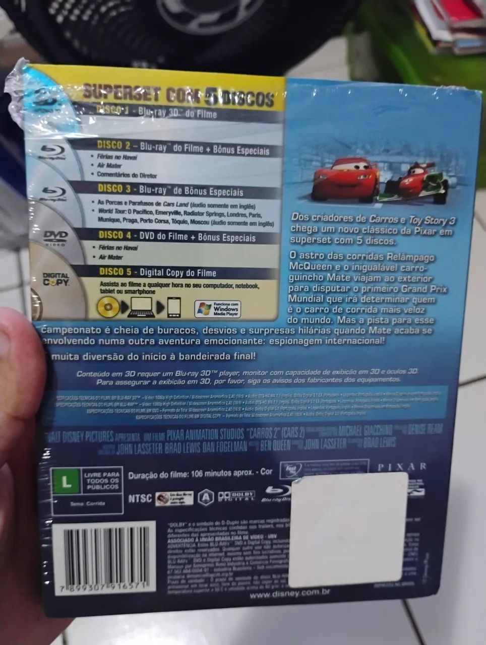 Carros 2 - Blu-Ray 3D + Blu-Ray Duplo + DVD - Foto 2