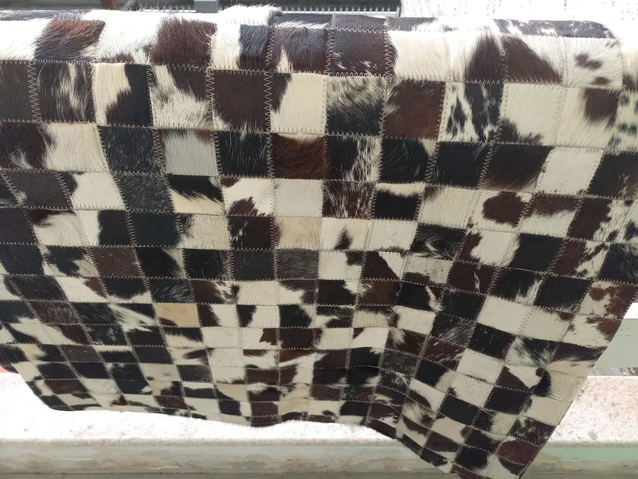 Tapete de Couro Natural Patchwork