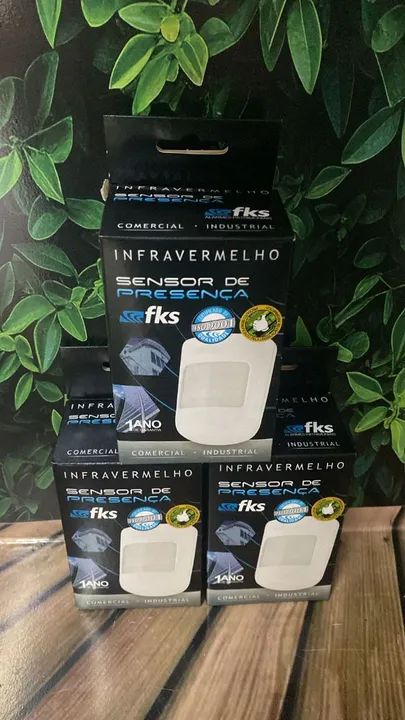Sensor de Presença Infravermelho Sem Fio FKS - Novo- Unidade - Foto 2