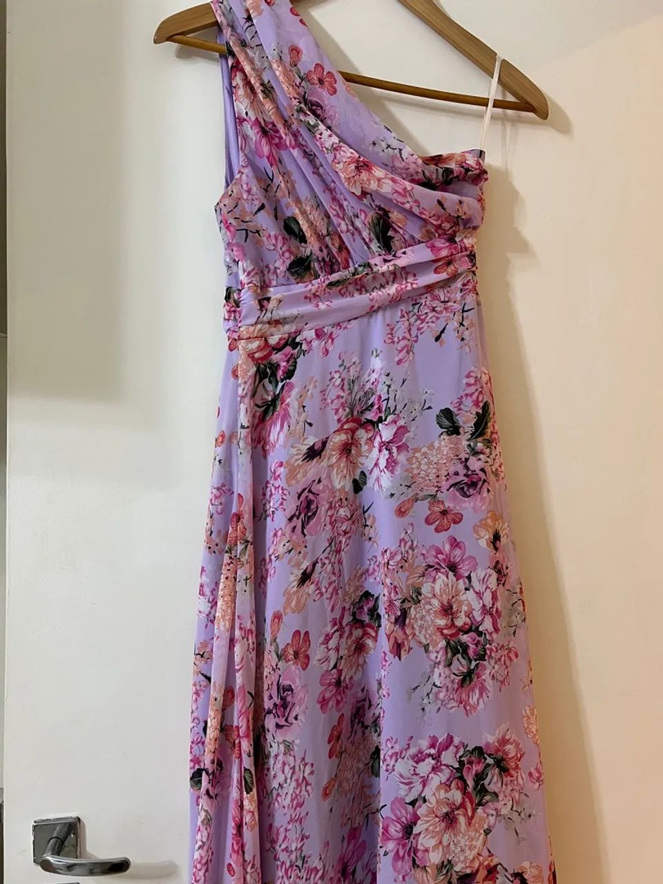 Vestido Longo Lilás Floral - Foto 2
