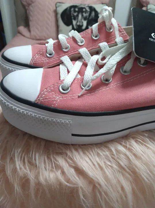 CONVERSE ALL STAR ROSA _ NOVO /  TAMANHO 35 _ FEMININO - Foto 2