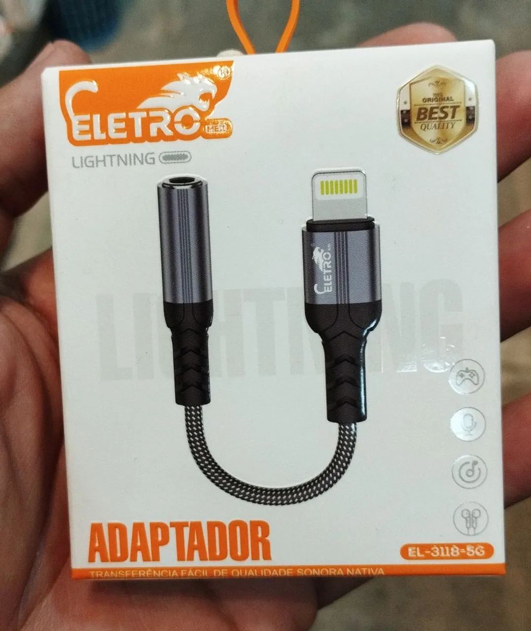 Adaptador Iphone P/ P2 ELETROMEX EL-3121-5G<br>