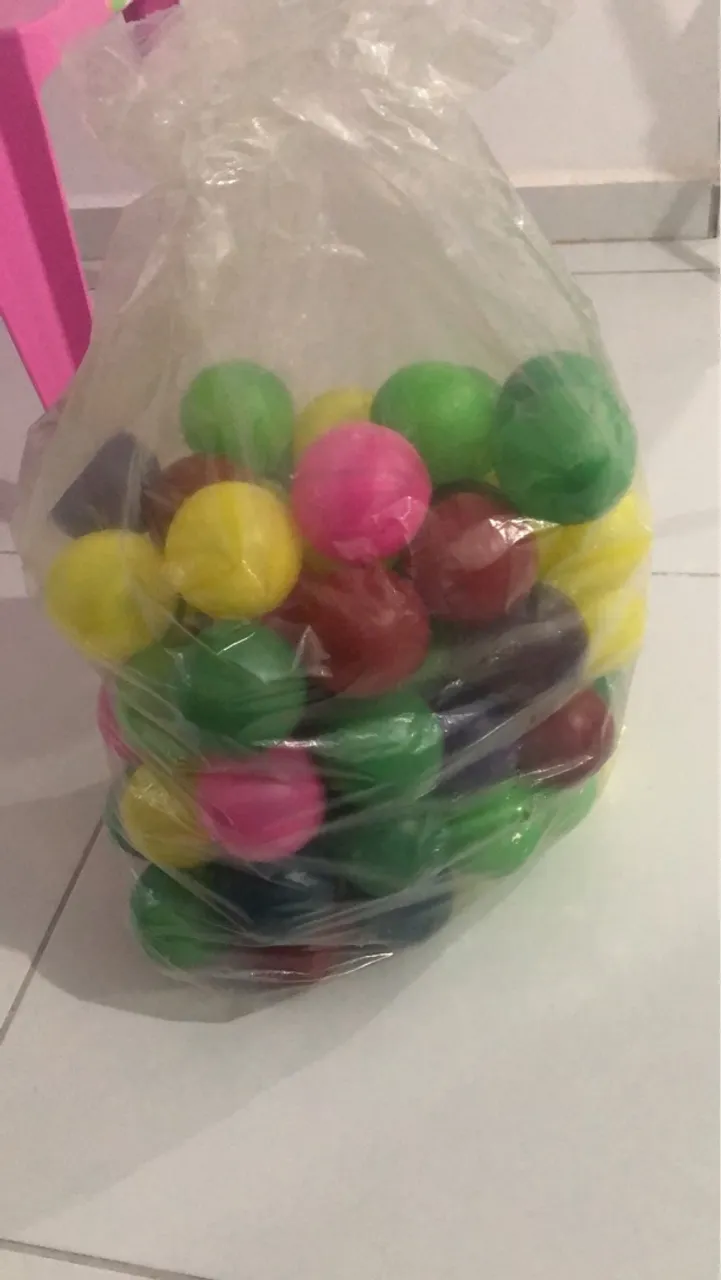 Bolhas de brinquedo coloridas