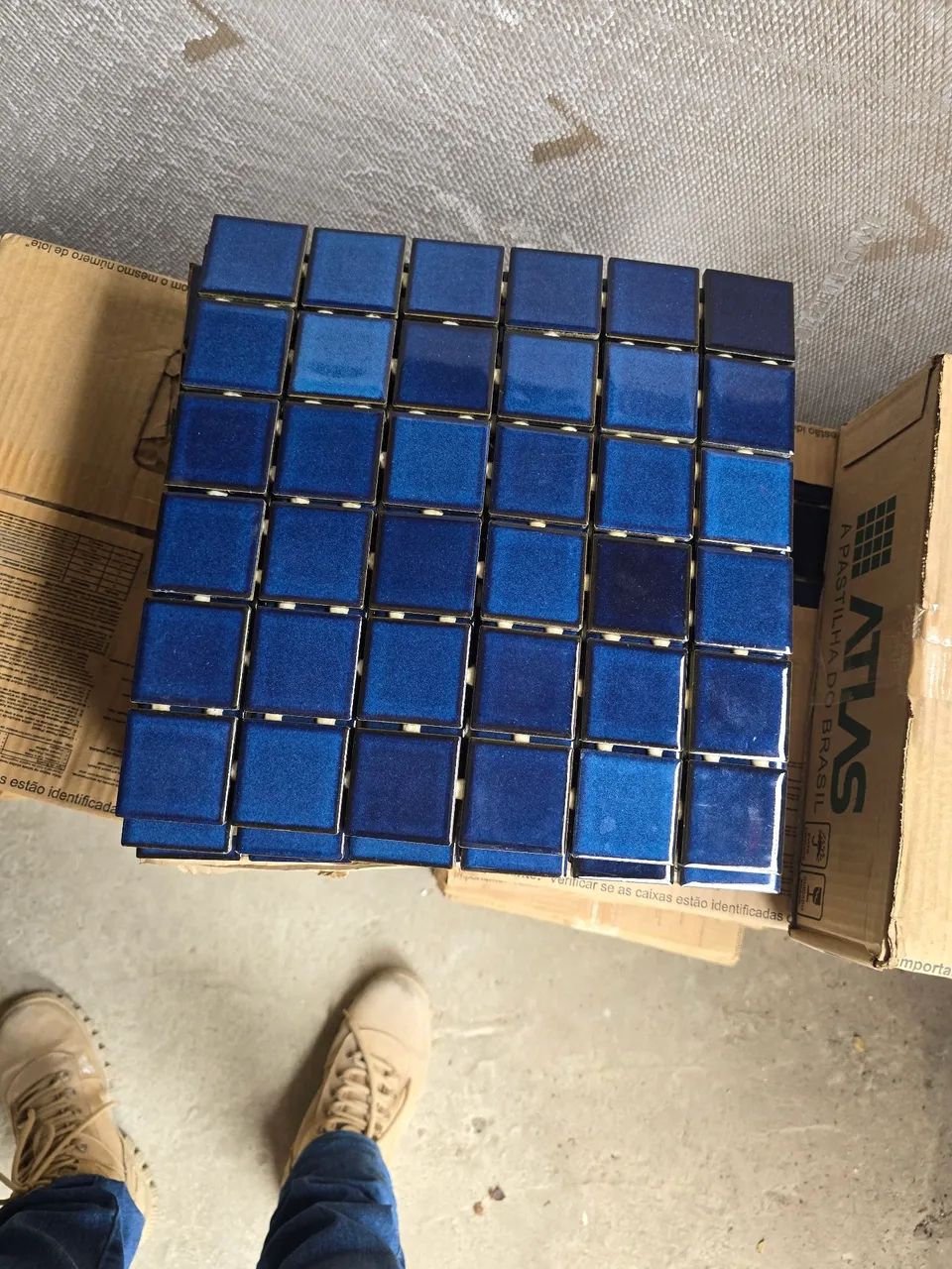 Pastilhas 5x5 atlas 3 modelos diferentes 