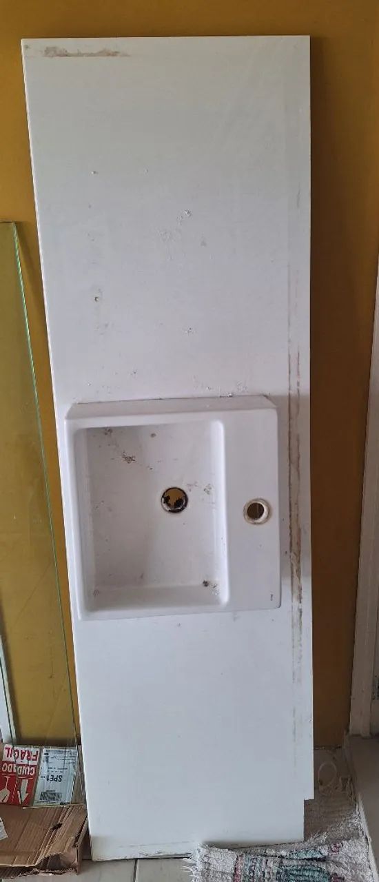 White nanoglass countertop with Deca sink64520800997763120