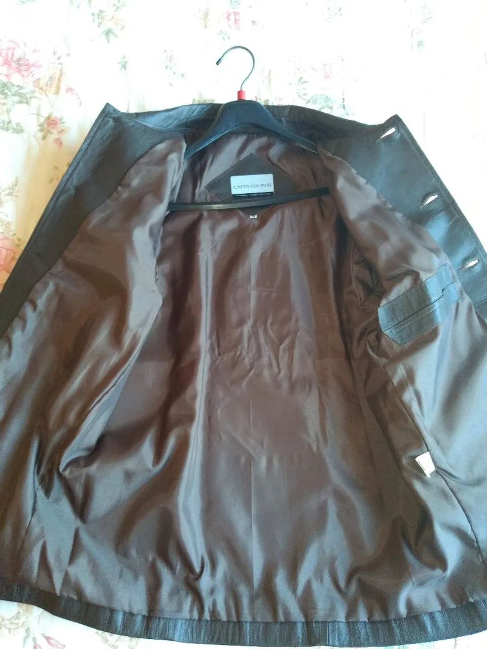 Jaqueta de couro marrom - Foto 3