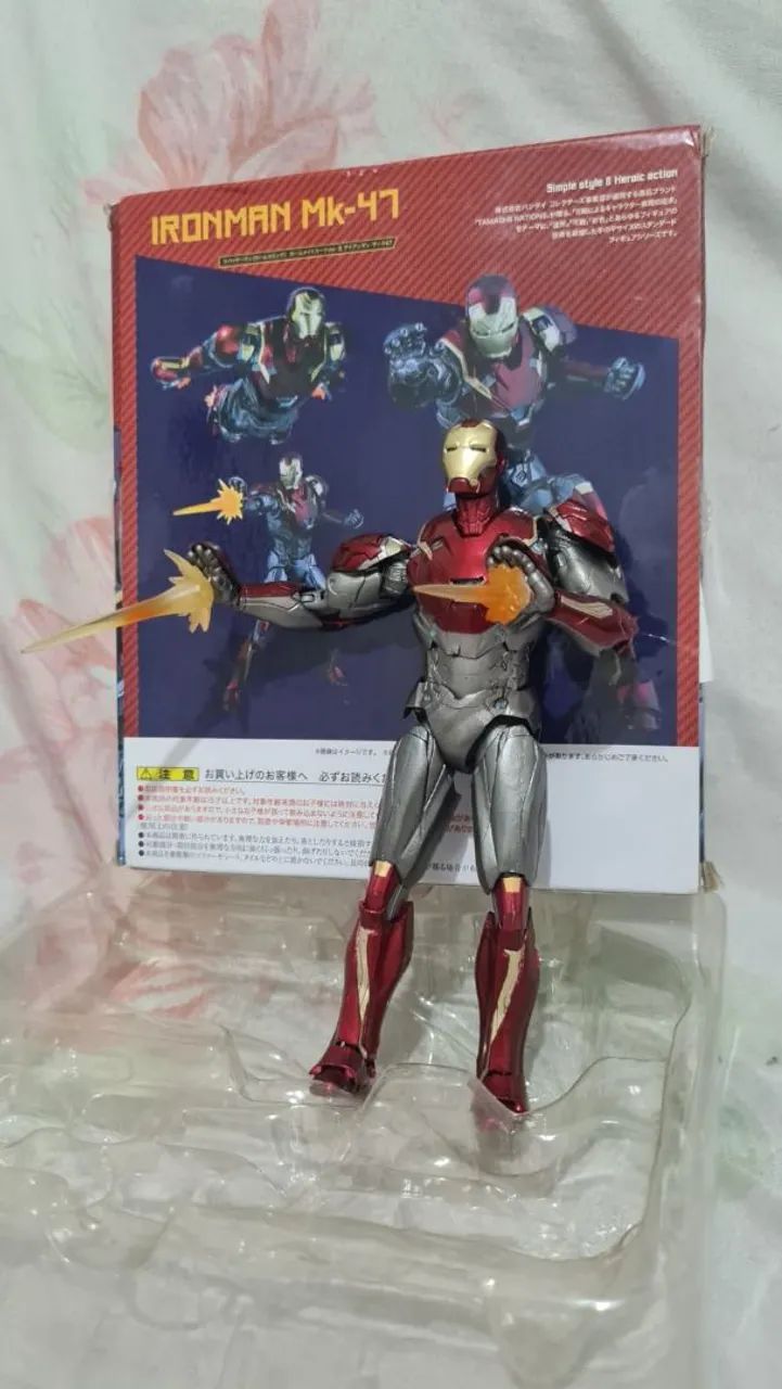 O ITEM MAIS INCRÍVEL QUE JA VIU FIGURA AÇÃO HOMEM DE FERRO COMPLETO ARTICULADO