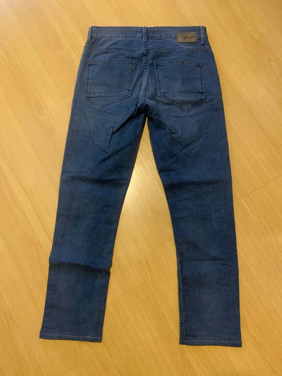 Calça jeans khelf azul narrow - Foto 3