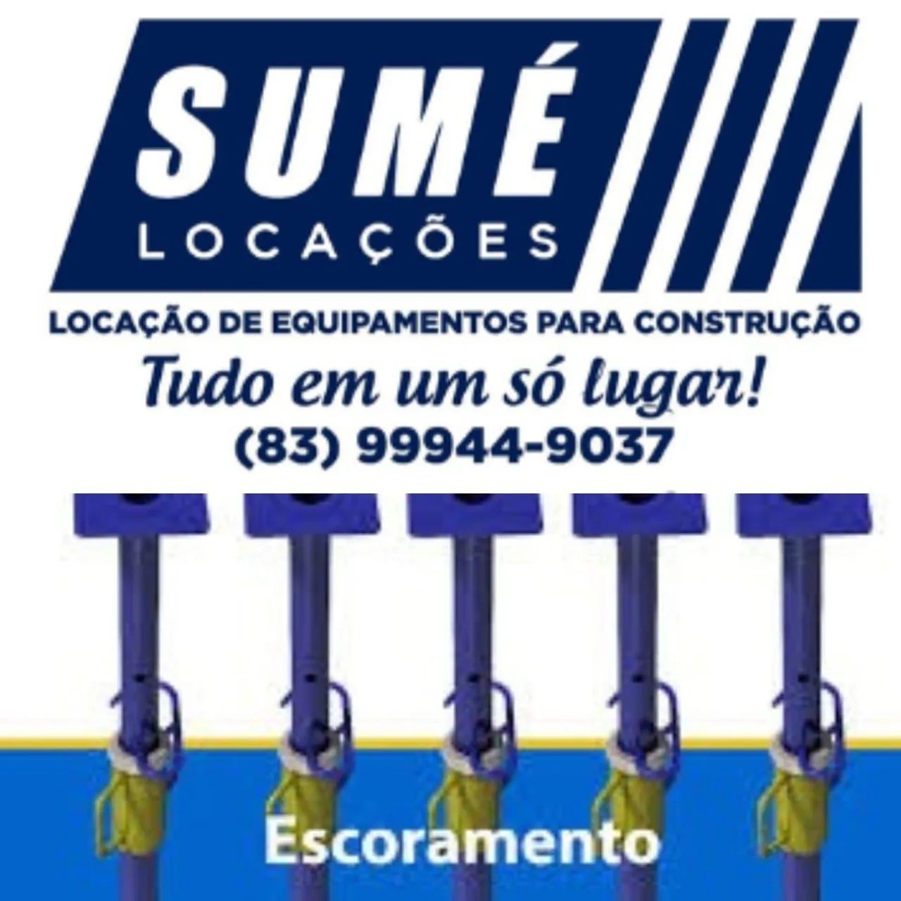 Aluguel de escoras metálicas 