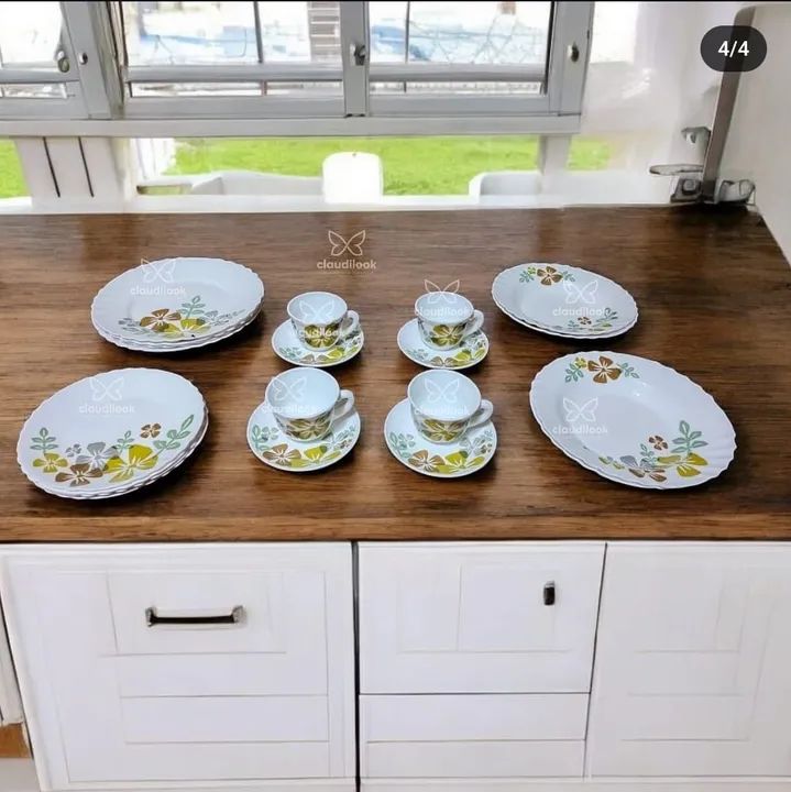 Jogo de Jantar em Porcelanato de 20 peças R$224,99 - Foto 3