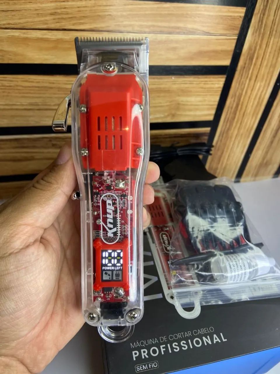 Máquina de Cortar Cabelo sem Fio com Display - MA301 Knup - Foto 2