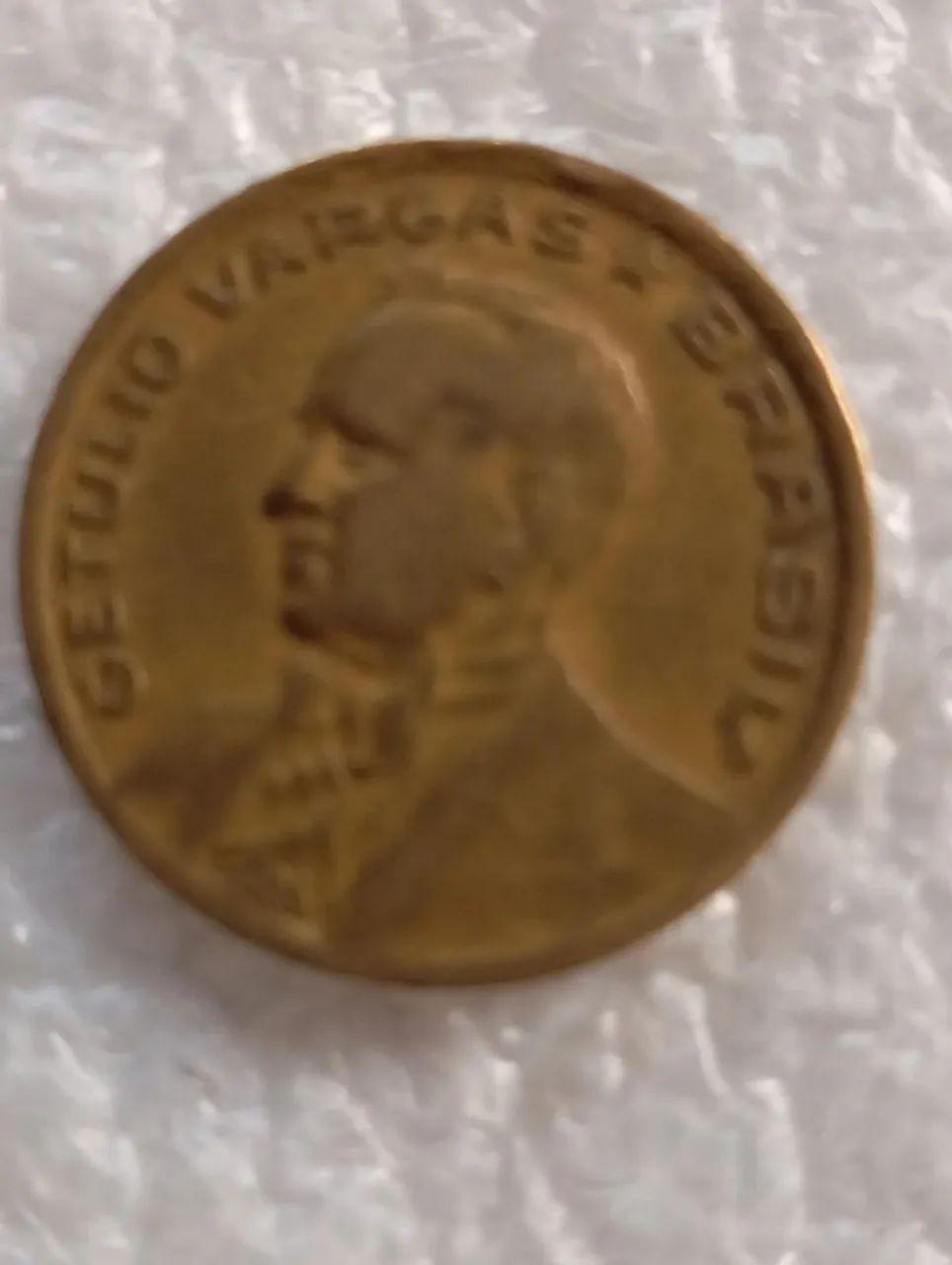 Moeda antiga 50 centavos 1944 com siglas - Foto 2