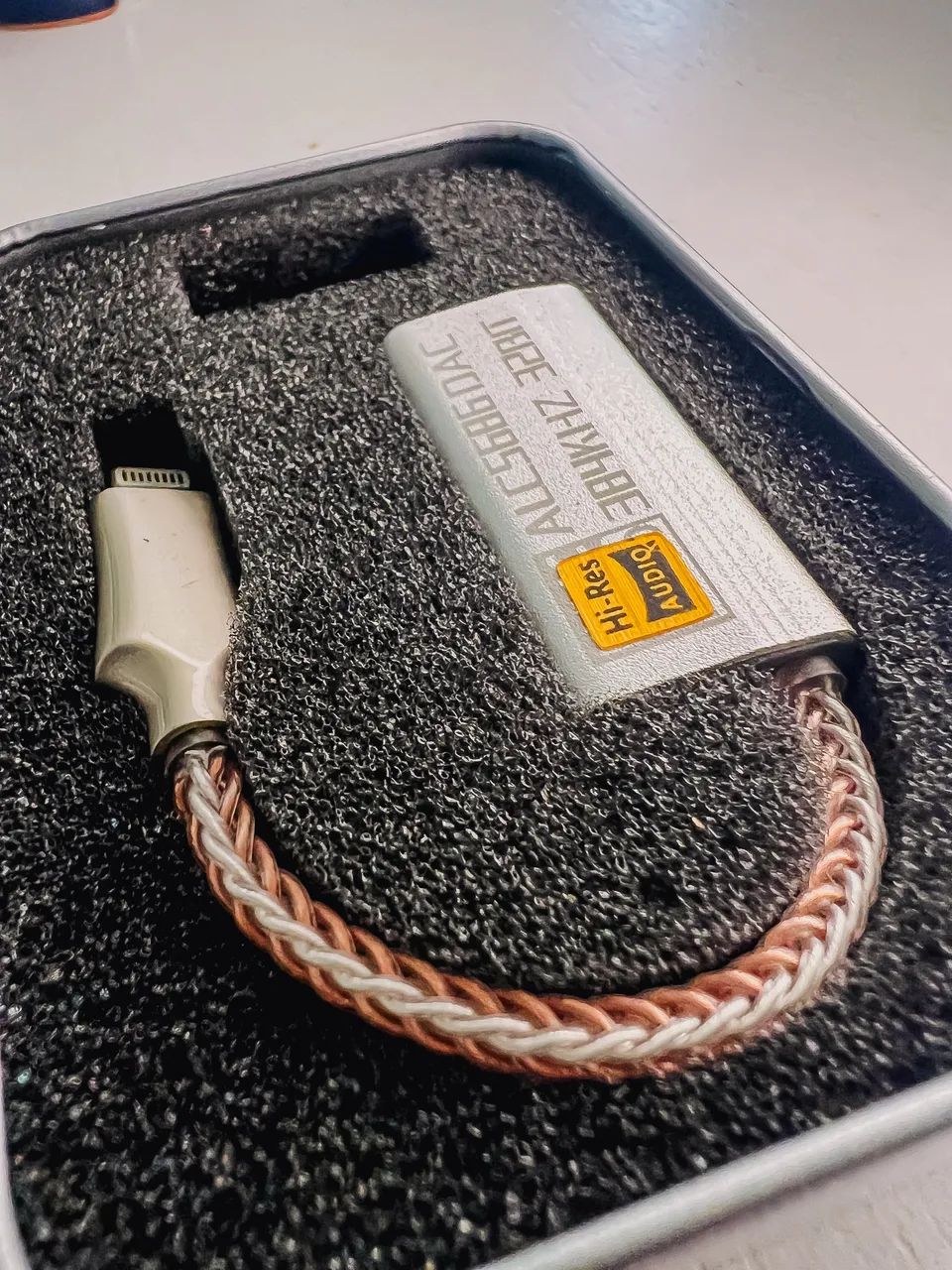 Dongle Dac lightning Alc5686 alta fidelidade 32bits/384khz iPhone  - Foto 3