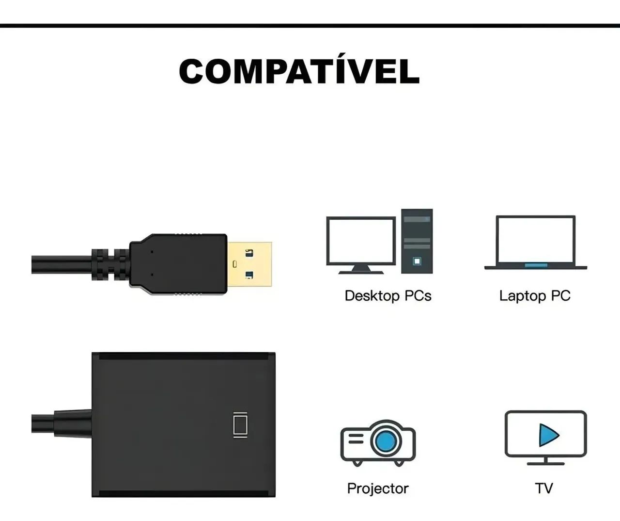 Adaptador Conversor para HDMI - Foto 3