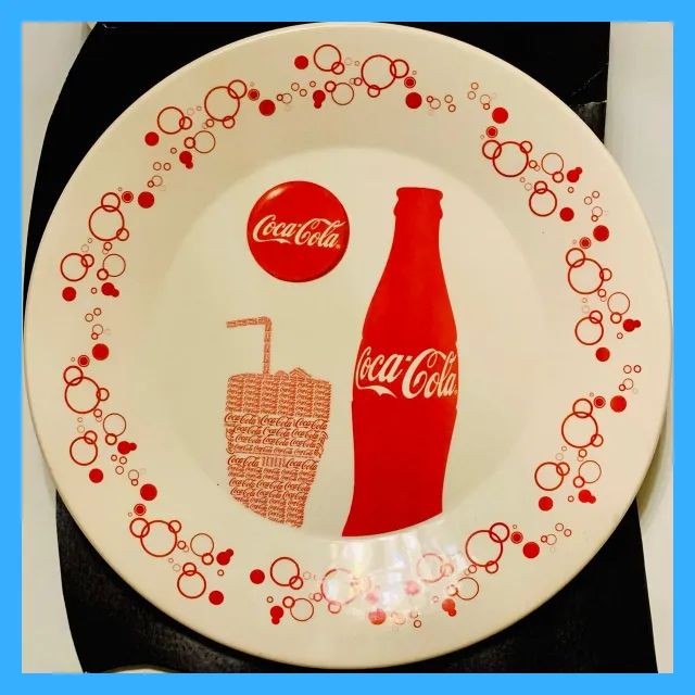 Prato Oxford Coca-Cola - porcelana antigo promocional retro vintage refrigerante