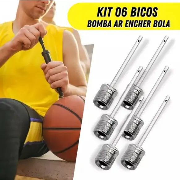 KIT BICOS DE BOLA PARA ENCHER 5 PEÇAS STARTOOLS AR0394 - Foto 2