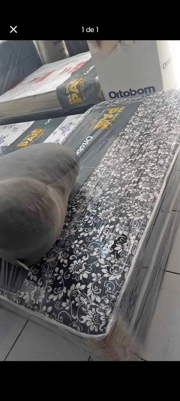 Cama box de alta qualidade preta floralll
