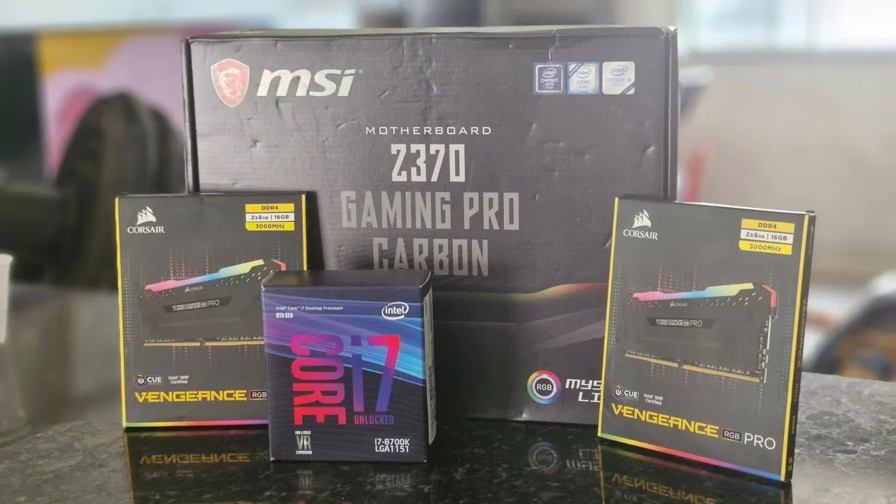 Kit Upgrade i7 8700k + MSI Z370 + 32GB DDR4 - Peças de Hardware