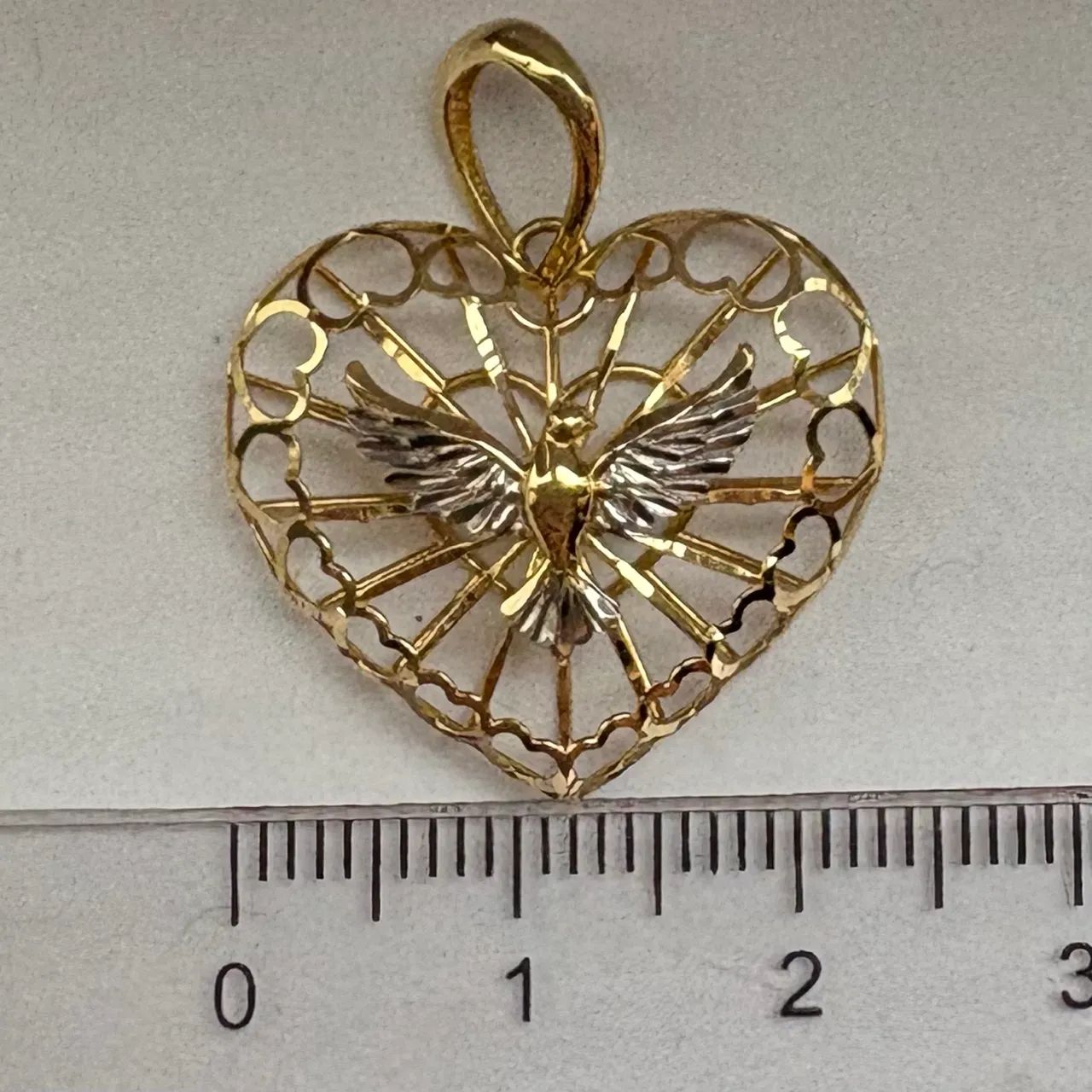 Pingente Espírito Santo em Ouro 18k  - Foto 4