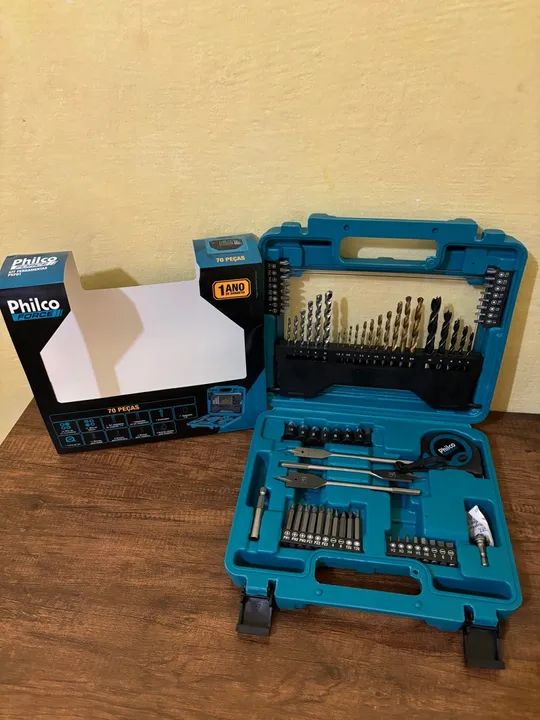 Kit ferramentas Philco force 70 peças.