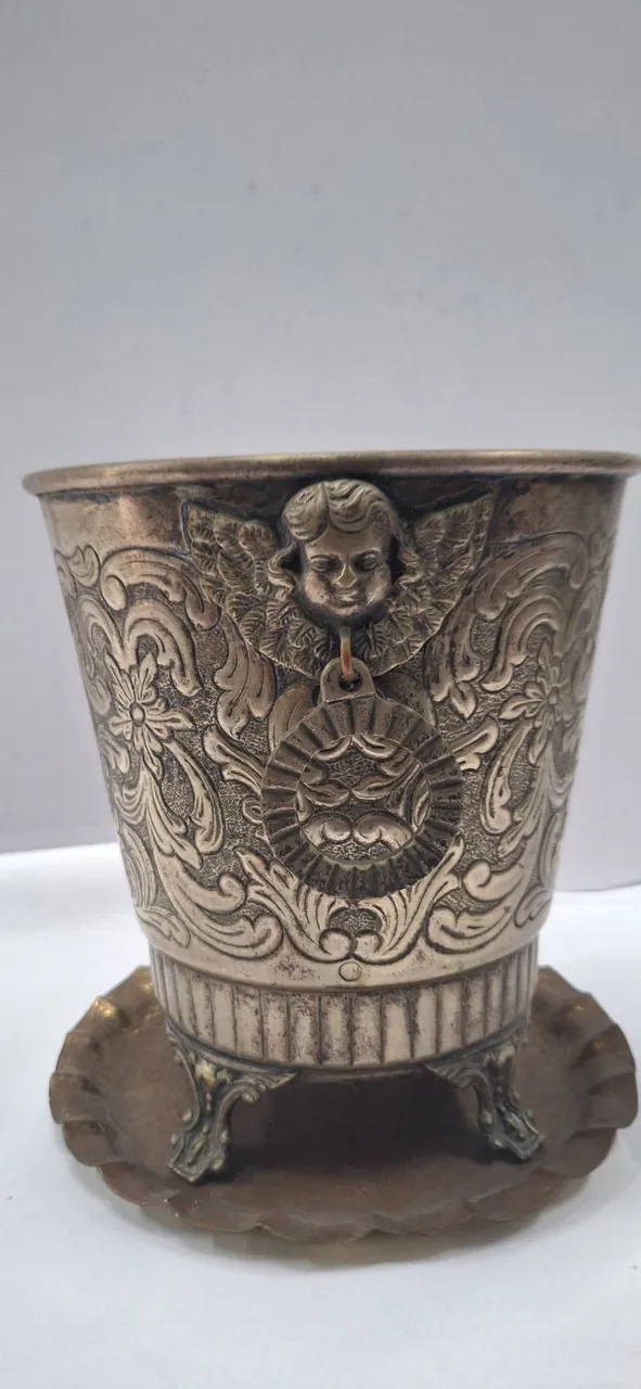 Balde Decorativo Vintage com Anjo