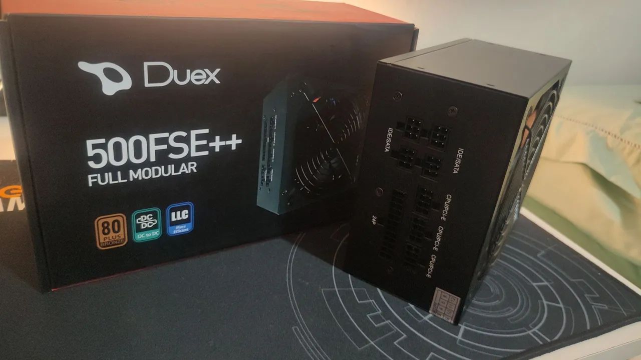Fonte de PC Duex 500FSE+ Full Modular 500w - Foto 2
