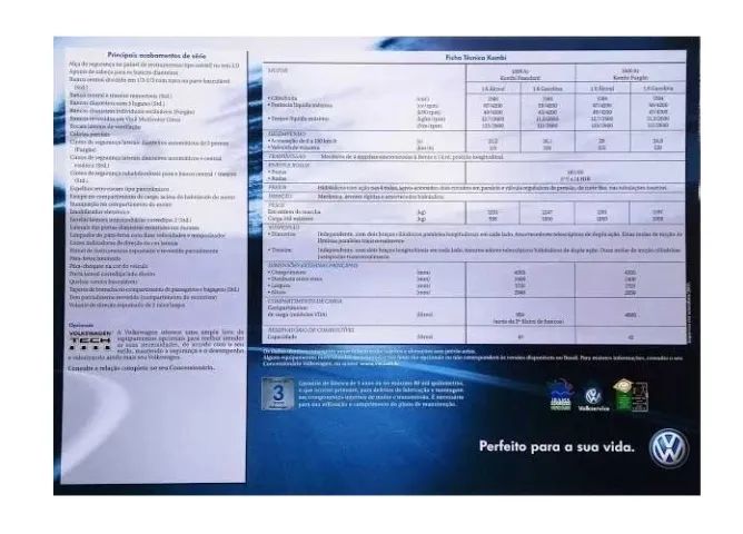 Catálogo / folder VW Kombi 2006 - Foto 3