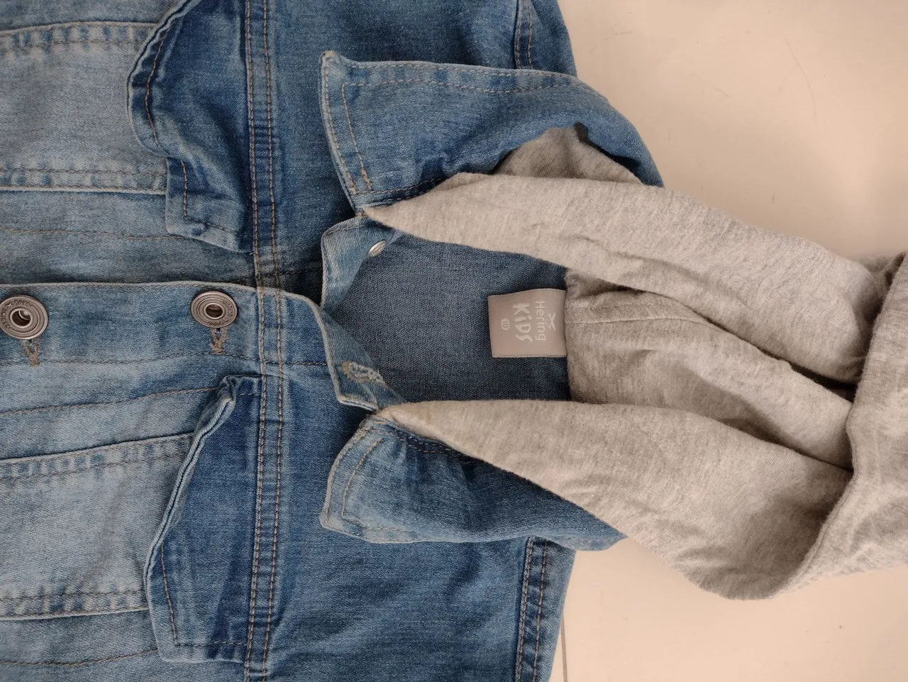 Jaqueta Jeans Infantil com Capuz Hering Kids