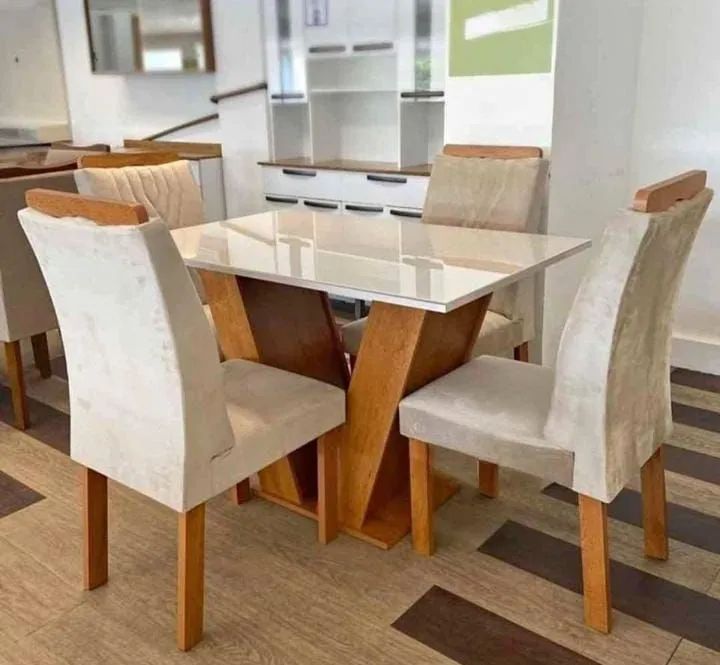 Conjunto Mesa de Jantar Quadrada com 4 Cadeiras - Foto 5