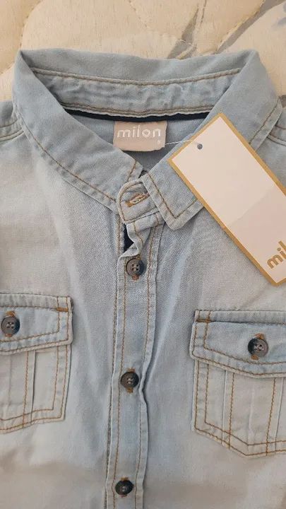 Camisa Jeans infantil  - Foto 3