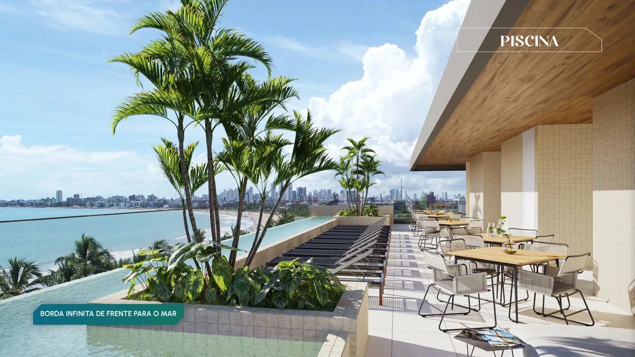 Studios Frente Mar C/38,28m² Térreo com área externa 23,53m² + 13,75m² - Foto 5