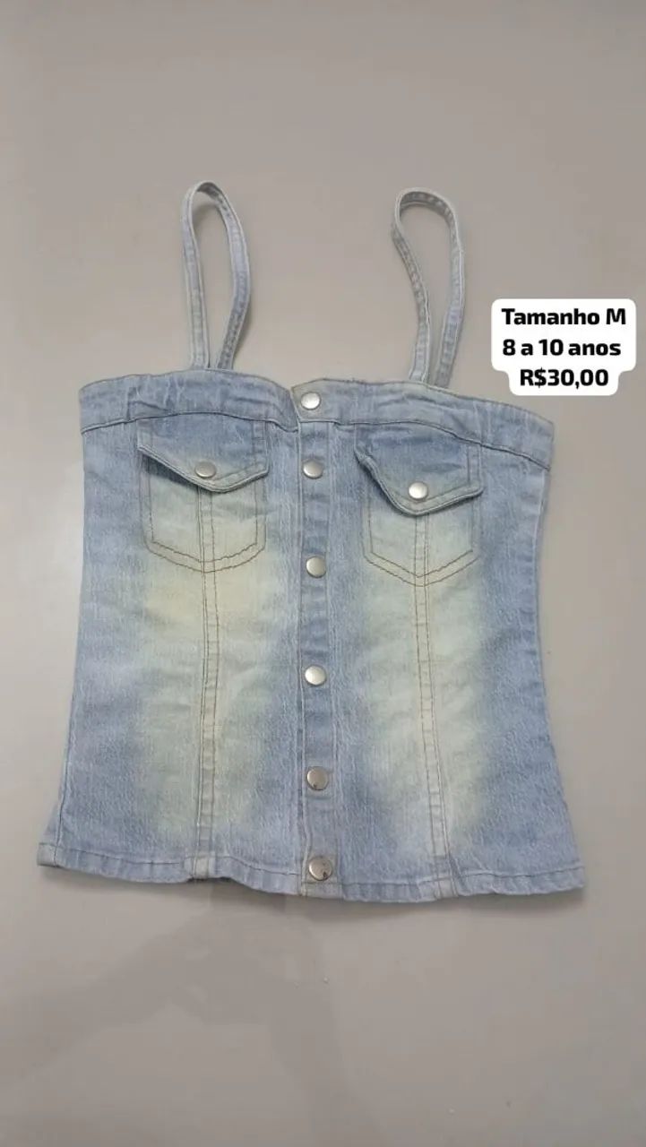Blusas infantil jeans