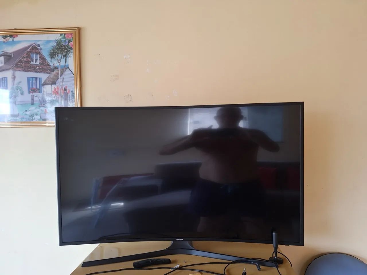 Smart TV Samsung com defeito na tela - Foto 4