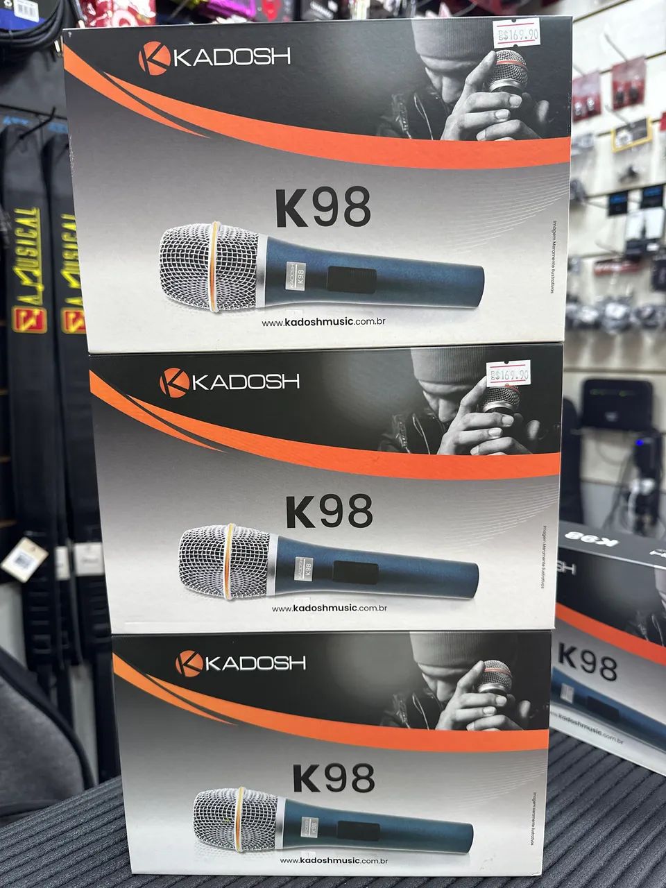 Microfone Kadosk K98 com fio  - Foto 2