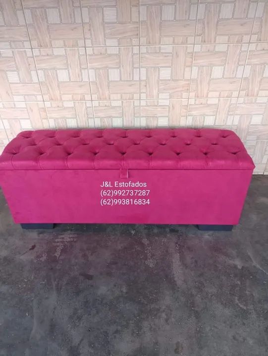 Baú estofado para cama - Foto 3