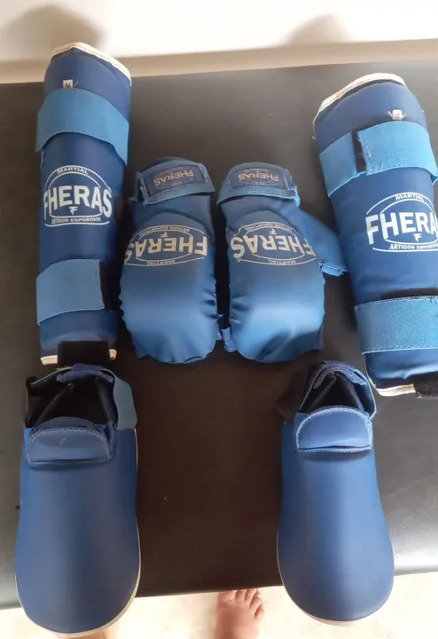 Kit de Proteção para Treinamento de Artes Marciais Fheras