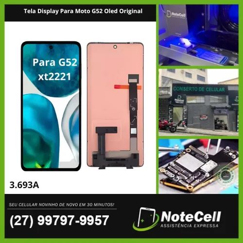 Tela Display Para Moto G52 Oled Original - Instalação Expressa Em 30 Minutos!