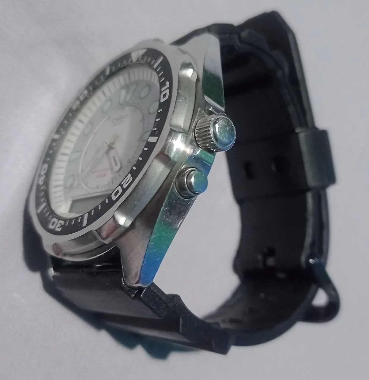Casio Diver Anadigi AQ-600W - Relíquia Anos 80 - Foto 5