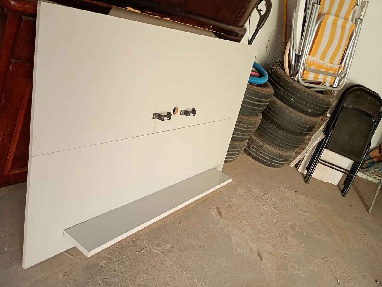Painel Branco para TV - Design Moderno - Foto 4
