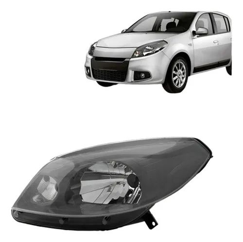 Farol Sandero 2012 2013 2014 Manual Máscara Cinza C/garantia - Foto 5
