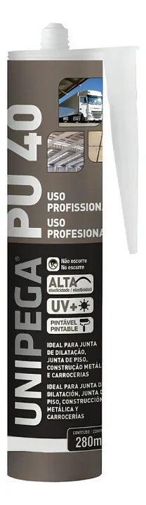 12 PU 40 Multiuso Adesivo Selante 280ml 400g Preto - (UNIPEGA - Ref. 0512.0261)