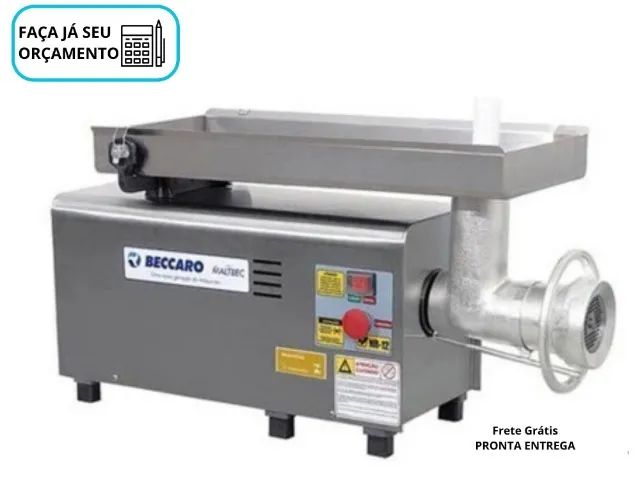Moedor de Carne para Açougue Beccaro Boca 22 Bivolt